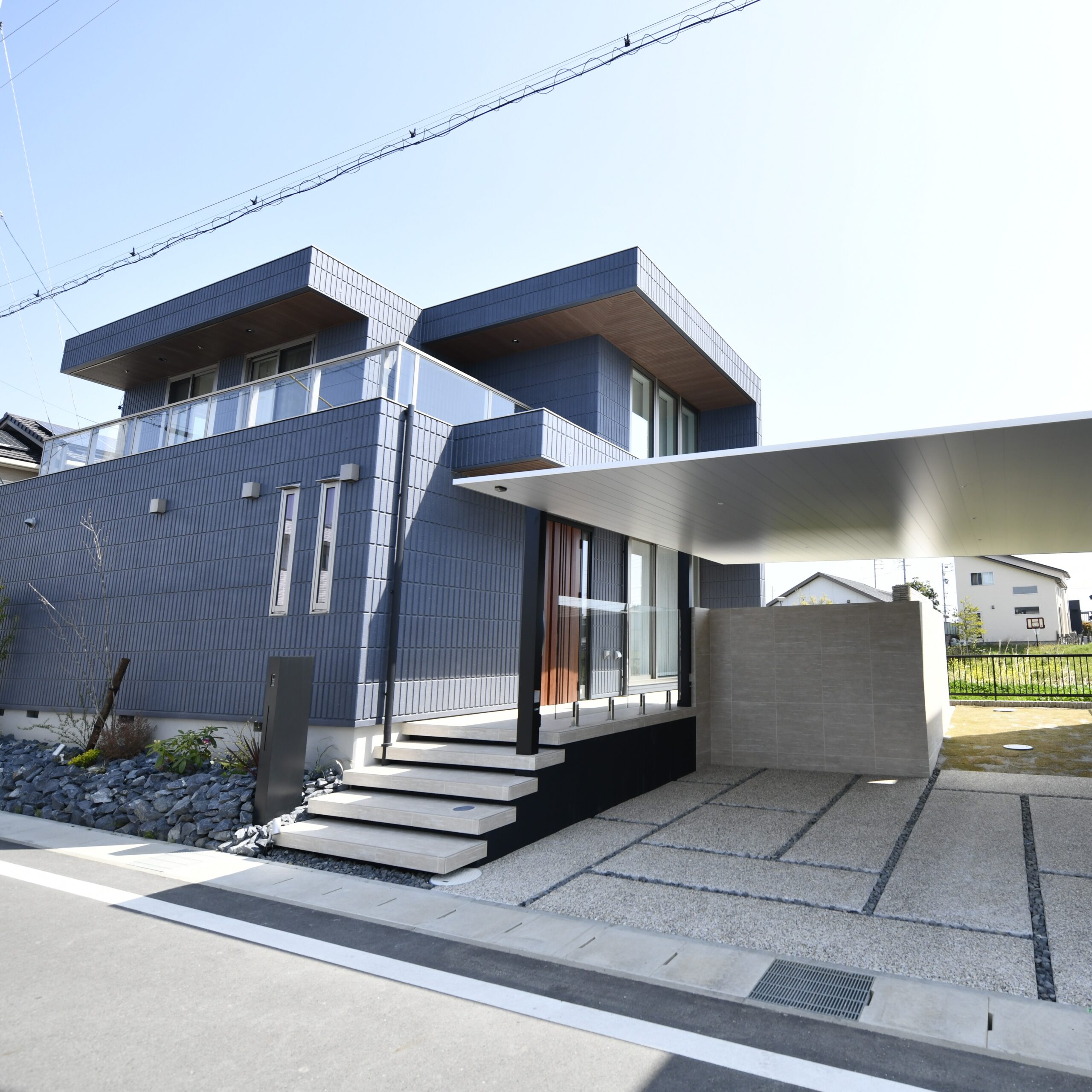 鳥取市　外構　カーポート